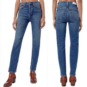 RE/DONE High Rise Ankle Crop Comfort Stretch